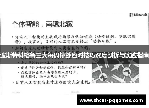 波斯特科格鲁三大每周挑战应对技巧深度剖析与实践指南